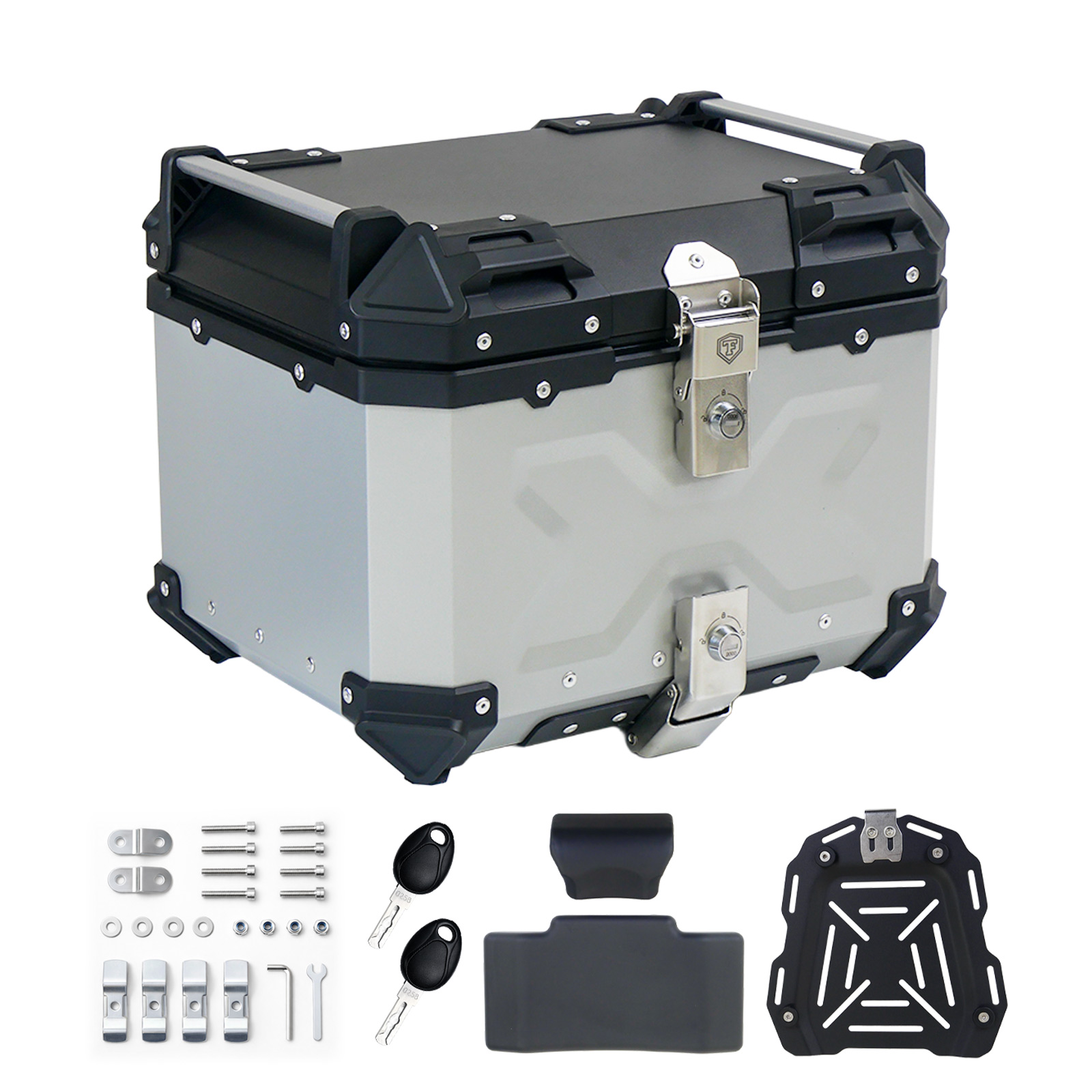 ONE STEP リアボックス バイク 45l 背もたれ バイクリアボックス大型