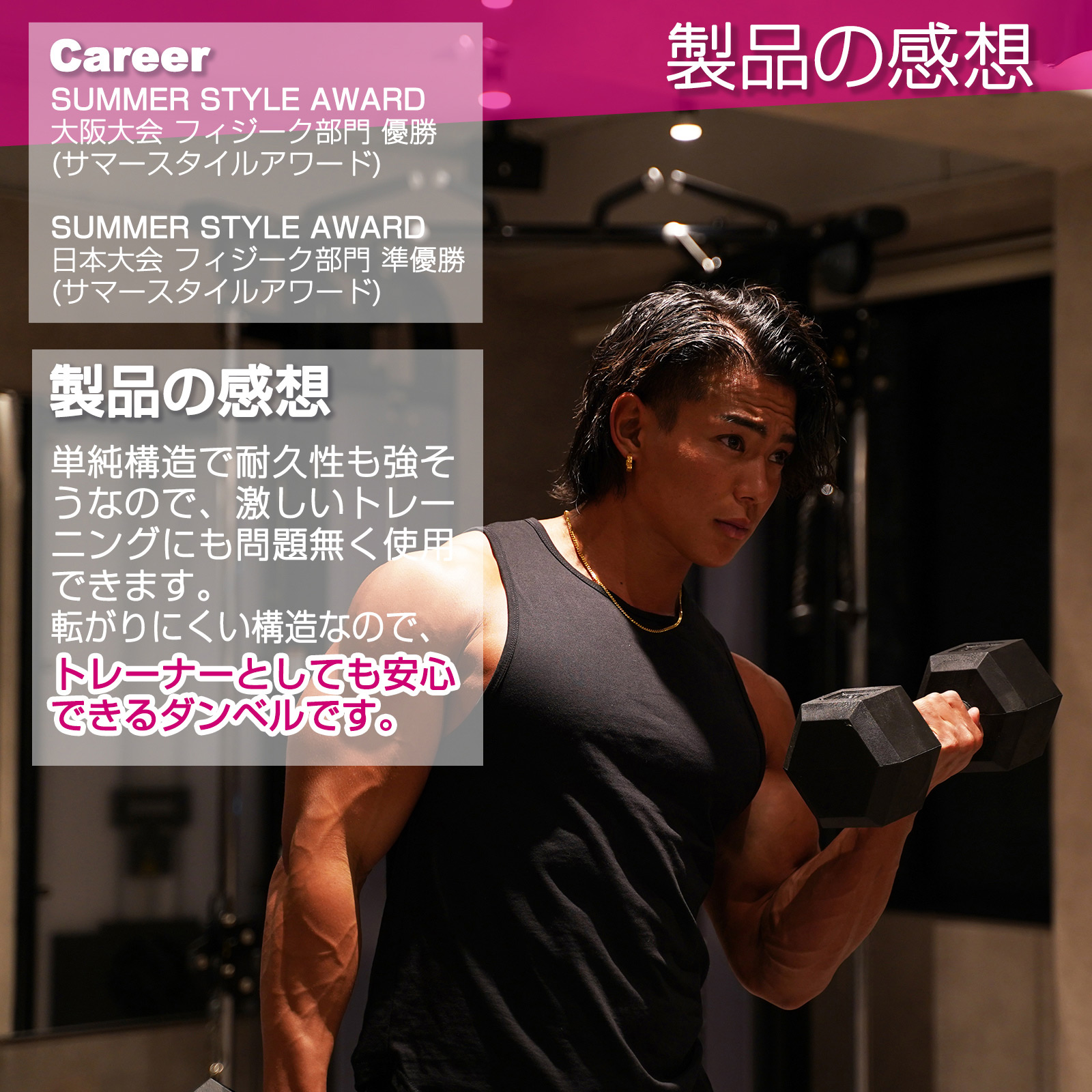 TOP FILM ダンベル 鉄アレイ 2.5kg ヘックスダンベル ヘキサゴン