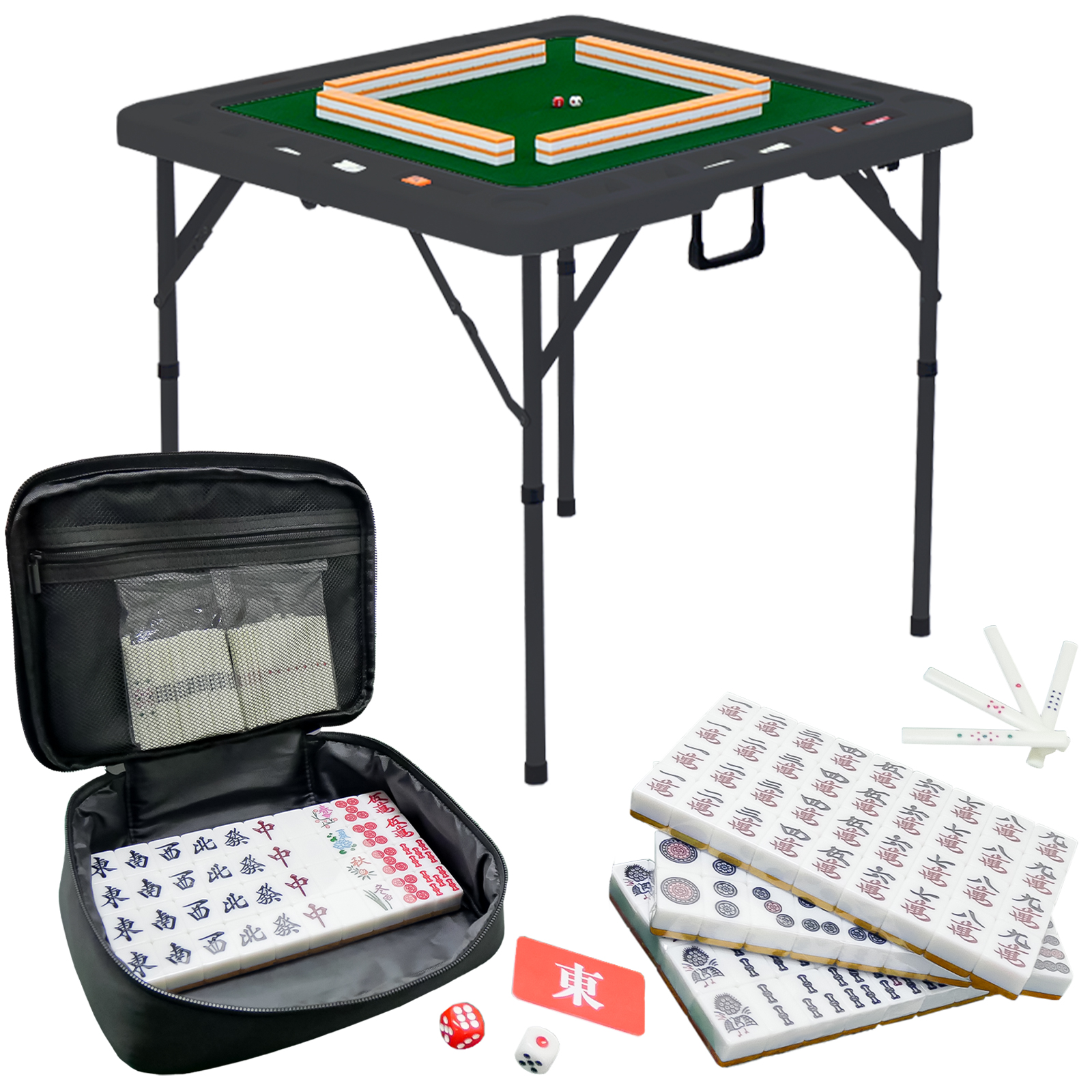 雀鳳（JONGHO） 麻雀卓 折りたたみ 手打ち 麻雀卓セット 麻雀卓 座卓