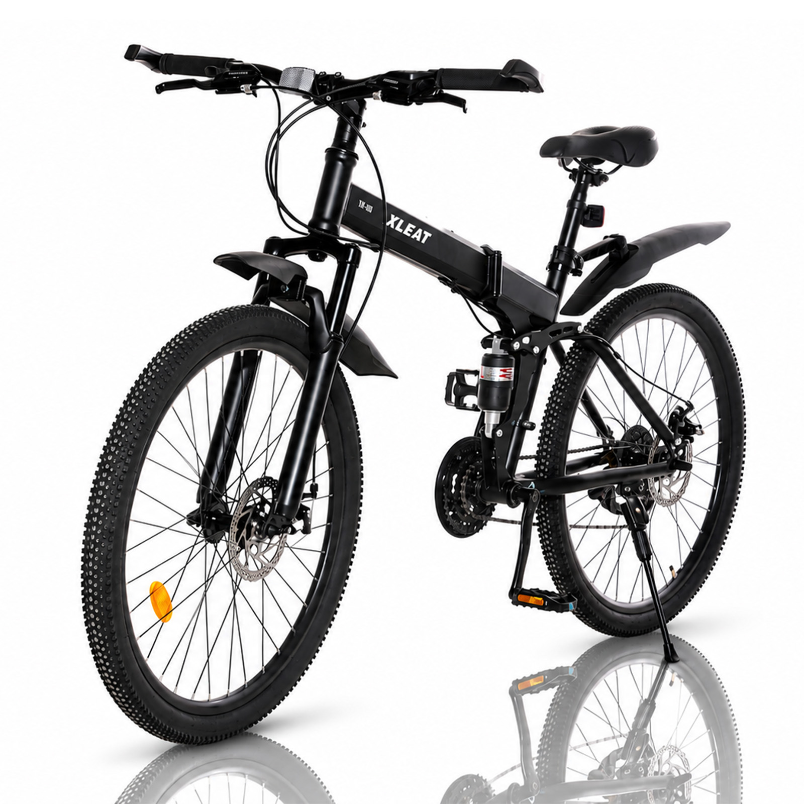 MOUNTAIN BIKE ディスクブレーキ 26インチ ブラック XLEAT マウンテンバイク 自転車 26インチ MTB ディスクブレーキ
