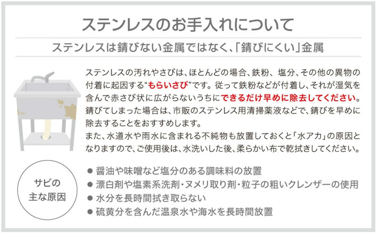 お手入れについて