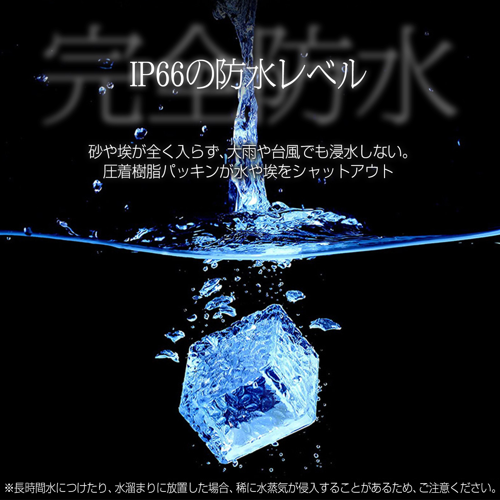IP66の防水レベル