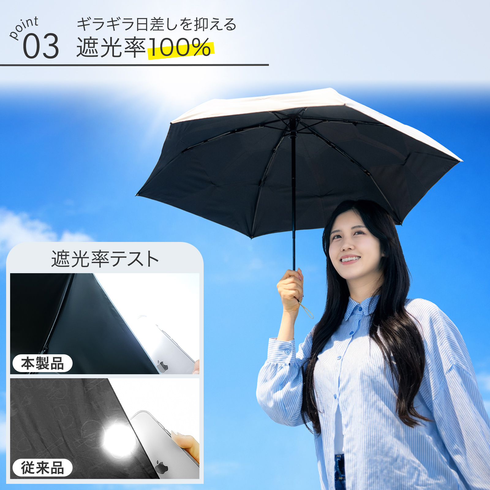 ヤマダモール | 晴雨兼用 折りたたみ傘 日傘 軽量 ワンタッチ 自動開閉