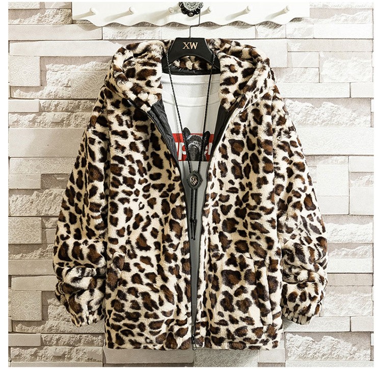 ブルゾン メンズ ボアジャケット ジャケット ボアコート レオパード柄 ヒョウ柄 フード付き 暖か 防寒服 秋冬 Tz The One 通販 Yahoo ショッピング