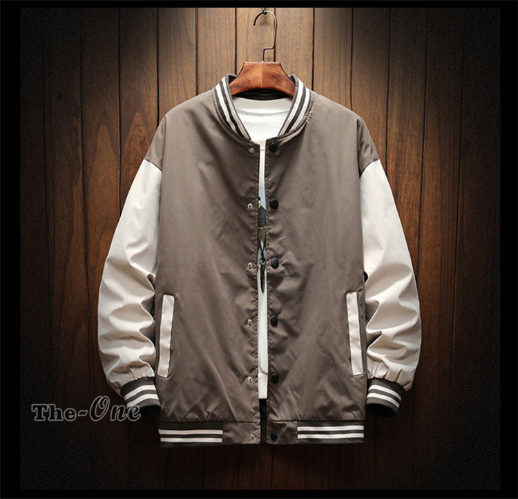 スタジャン メンズ ブルゾン ジャケット ライトアウター 切り替え 配色 カジュアル 春物 代 30代 Tz The One 通販 Yahoo ショッピング