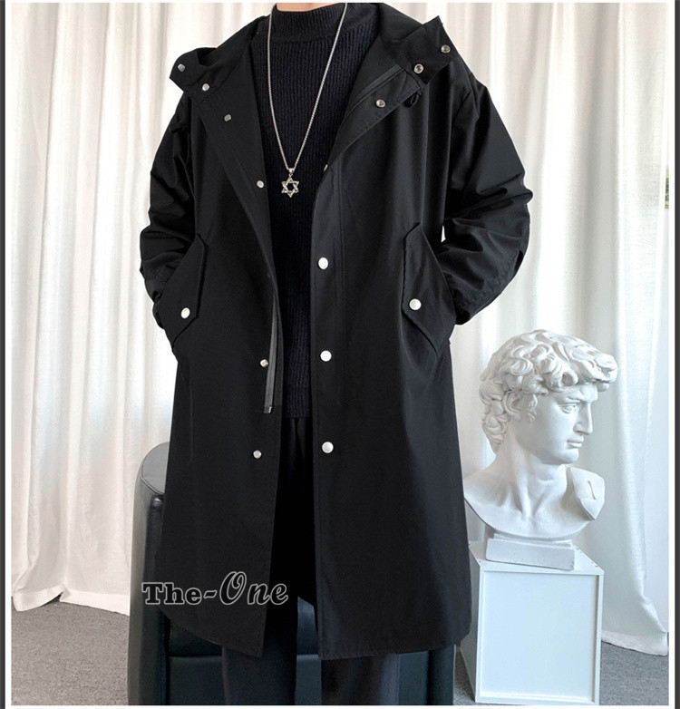 モッズコート メンズ スプリングコート ロングコート 春アウター フード付き ミリタリーコート 春服 韓国ファッション Tz The One 通販 Yahoo ショッピング