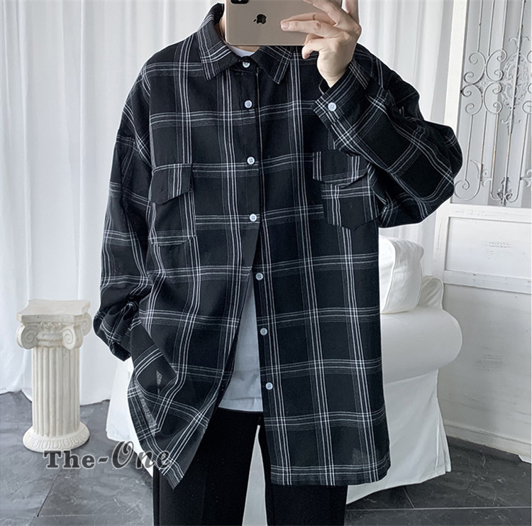 カジュアルシャツ メンズ レディース ネルシャツ チェック柄 長袖 薄手 ロング丈 日よけ Uvカット 春夏 Tz The One 通販 Yahoo ショッピング