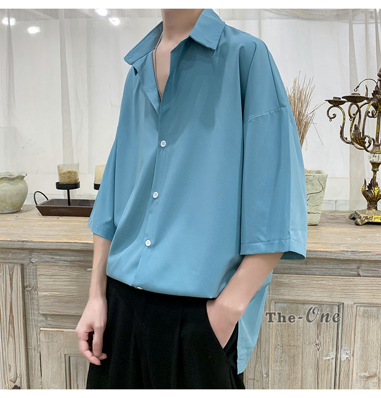 100 の保証 シャツ メンズ カジュアルシャツ 白シャツ 半袖 無地 おしゃれ 夏服 10代 代 韓国風 韓国ファッション Aynaelda Com