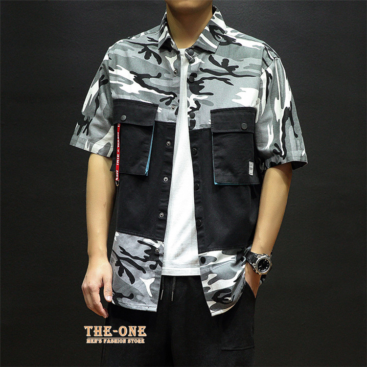 シャツ メンズ カジュアルシャツ デニムシャツ ミリタリーシャツ 五分袖 半袖 半袖シャツ 夏 綿100 胸ポケット 迷彩柄 本店 半袖 シャツ メンズ カジュアルシャツ デニムシャツ ミリタリーシャツ 五分袖 半袖 半袖シャツ 夏 綿100 胸ポケット 迷彩柄 本店 半袖