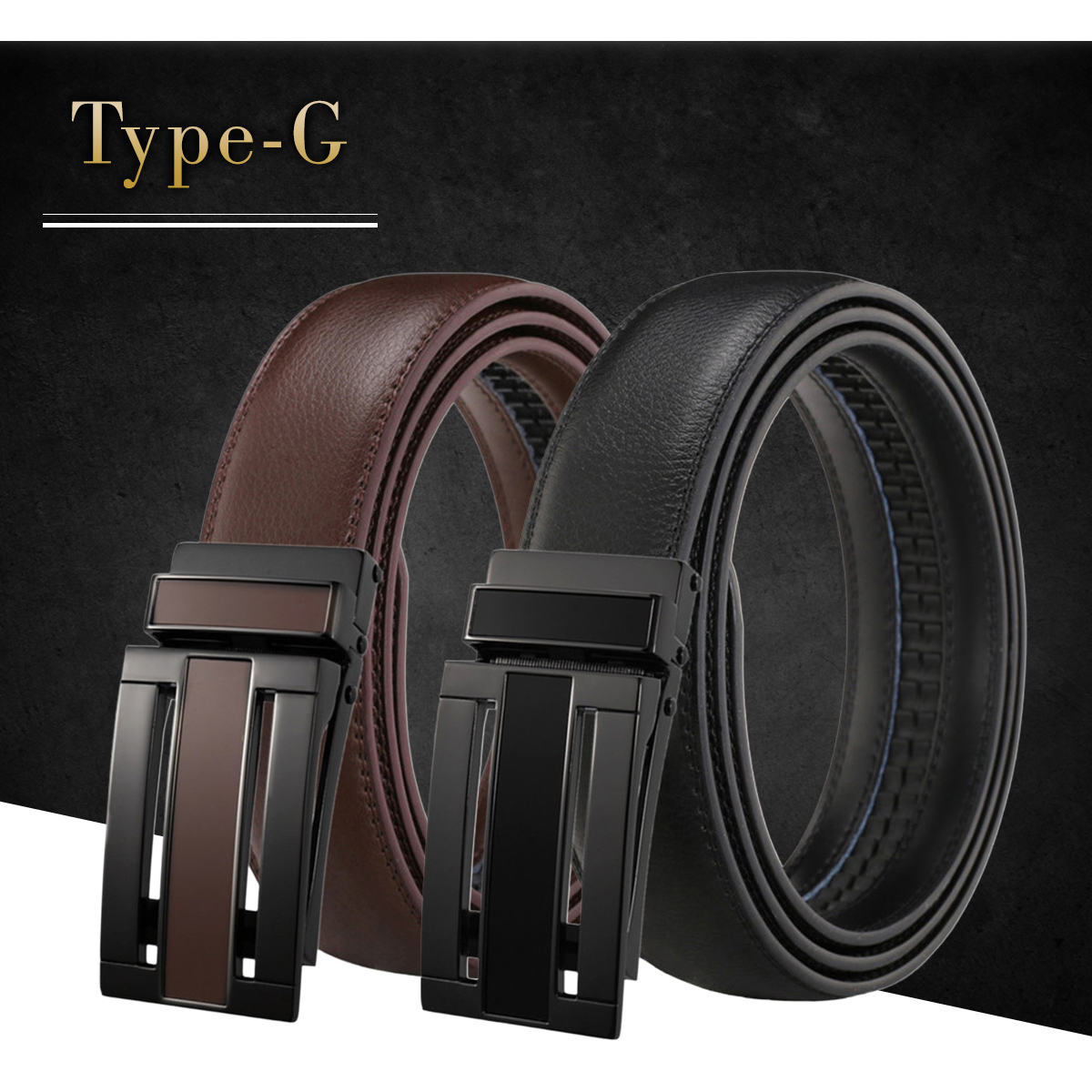 ベルト メンズ 穴なし 本革 無段階 紳士 オートロック 革 レザー カジュアル ビジネス スーツ ゴルフ フリーサイズ 社会人 本皮 30代 40代 50代 | ブランド登録なし | 07
