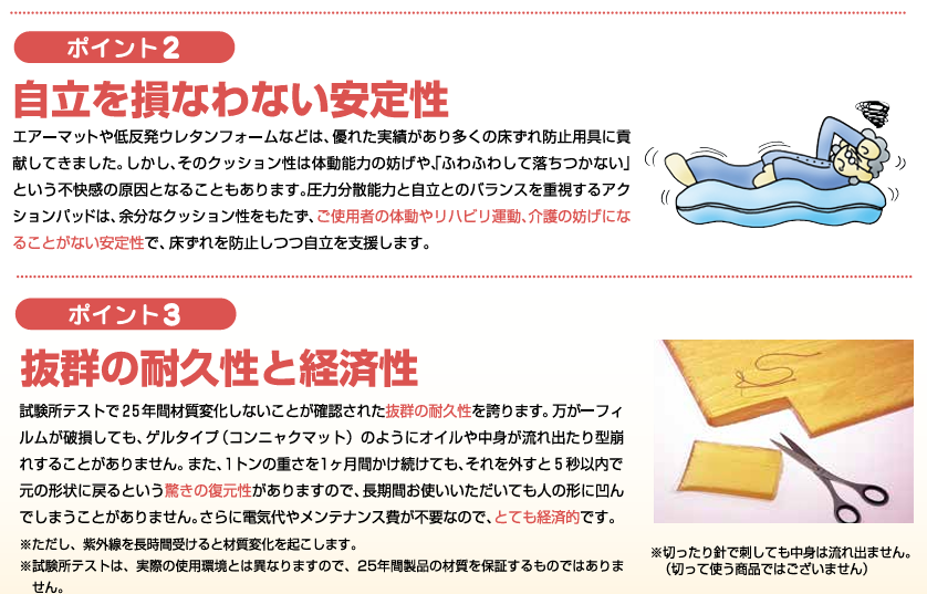 車いすクッション 車いす用アクションパッド アクションジャパン