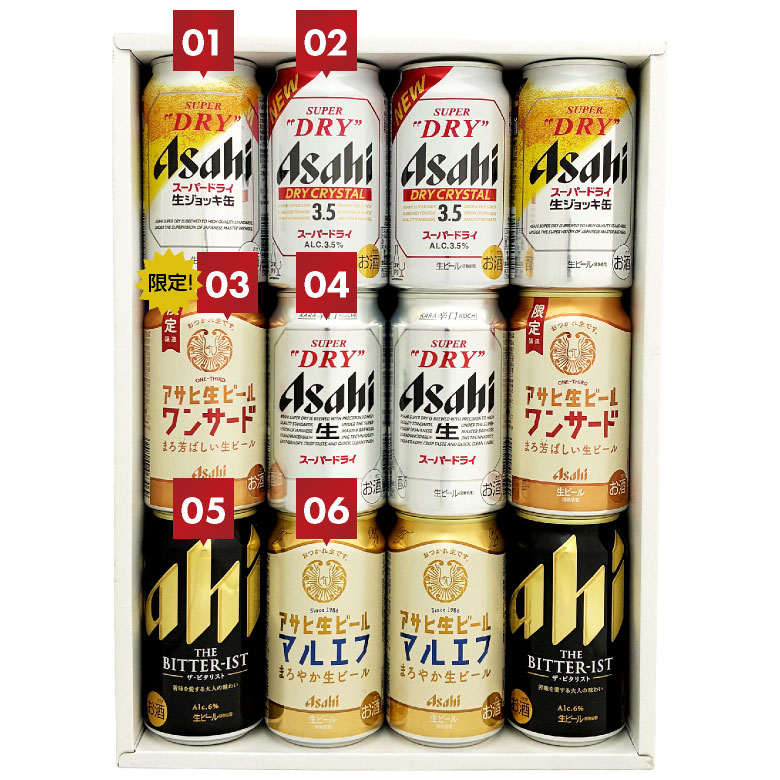 アサヒ（asahi） 6種 ビール ギフト 御祝 誕生日 内祝 アサヒビール