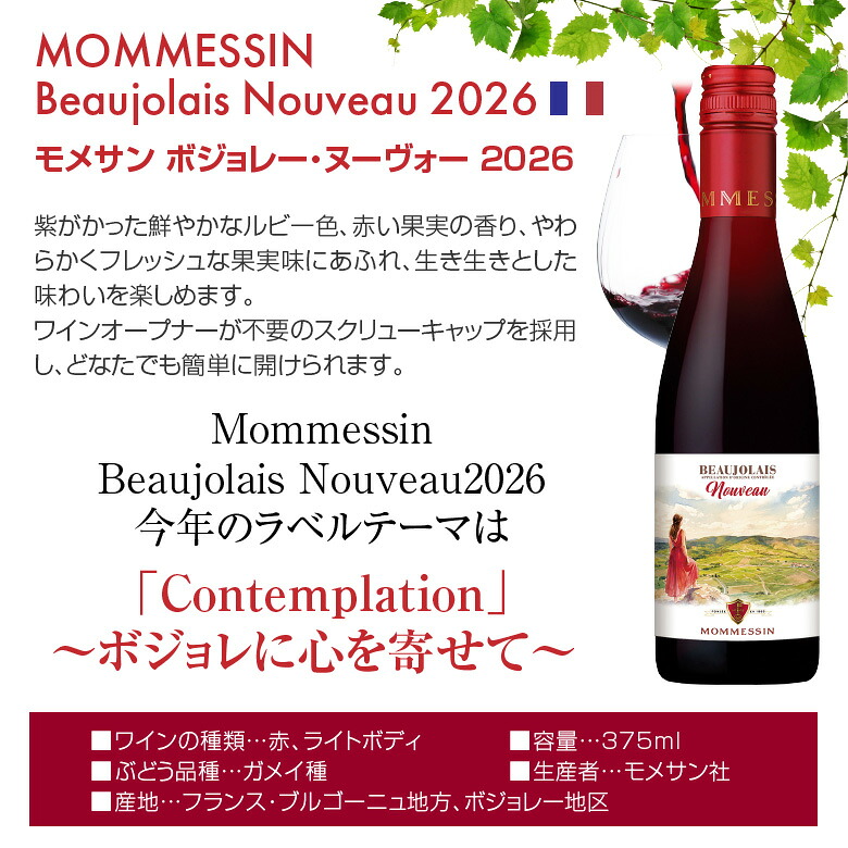 ボジョレー ヌーボー ハーフサイズ6種 飲み比べ ボジョレーヌーボー