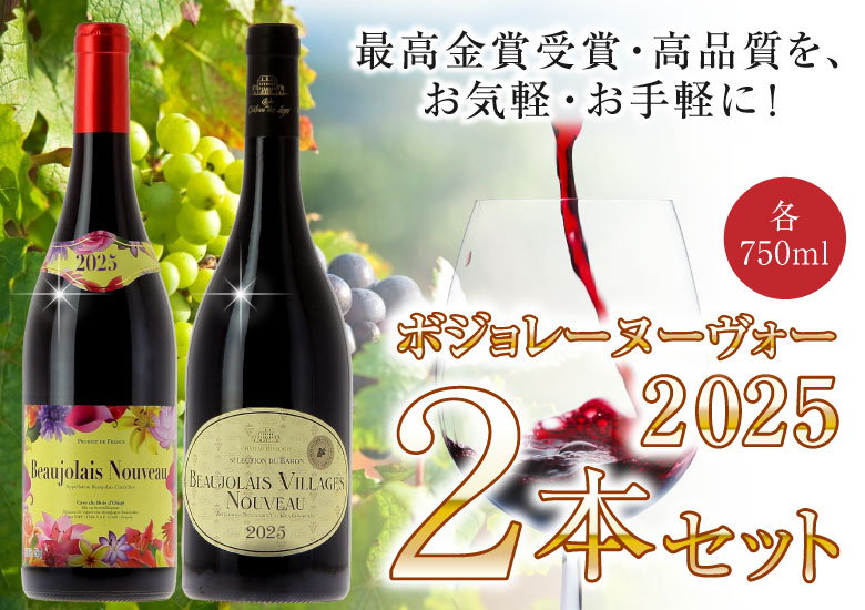 ボジョレー ヌーボー ボジョレーヌーボー【赤 2本セット】ボジョレー