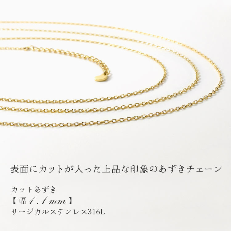 Terraーgratia チェーン ネックレス レディース ステンレス 44cm