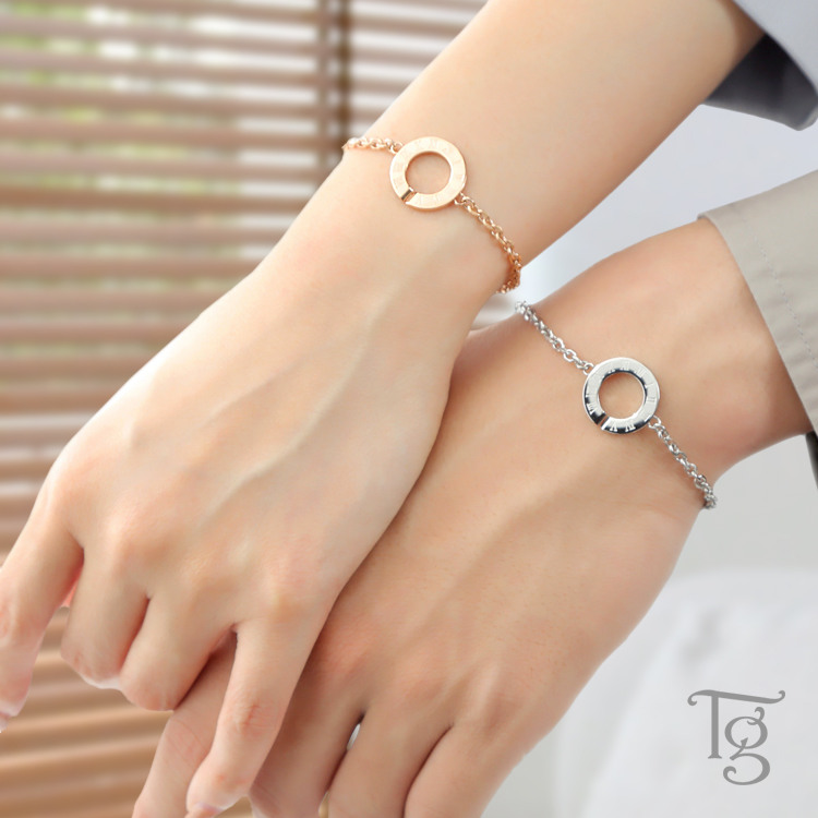 Terraーgratia（テラグラティア） ペアブレスレット 刻印 ステンレス