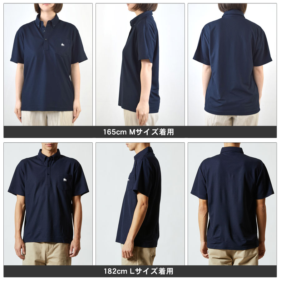 KAPITAL キャピタル◆ポロシャツ◆マンモス 刺繍◆ネイビー 半袖 Tシャツ ポロシャツ 半袖 メンズ レディース 伊達政宗 ボタンダウン 胸ポケット