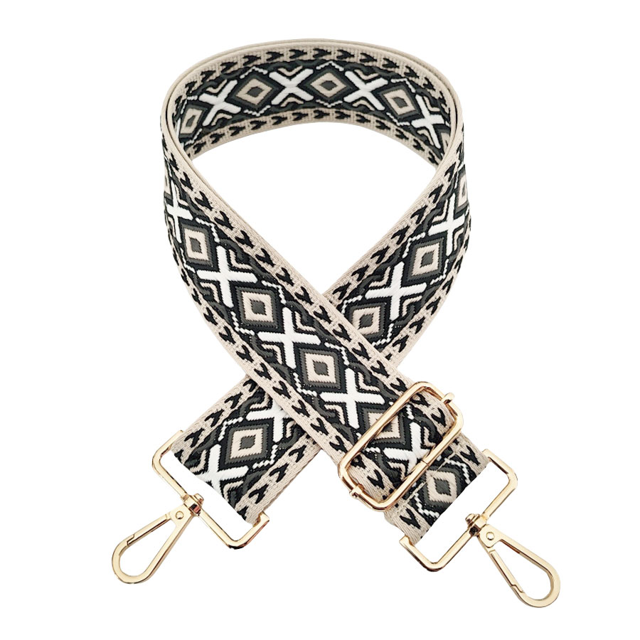 ショルダーストラップ 刺繍 太め 幅広 ショルダーベルト スマホ バッグ