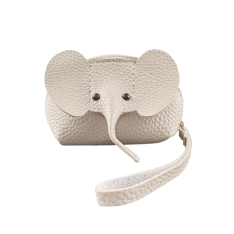 ゾウ ミニポーチ 小銭入れ コインケース 財布 コスメポーチ 小物入れ