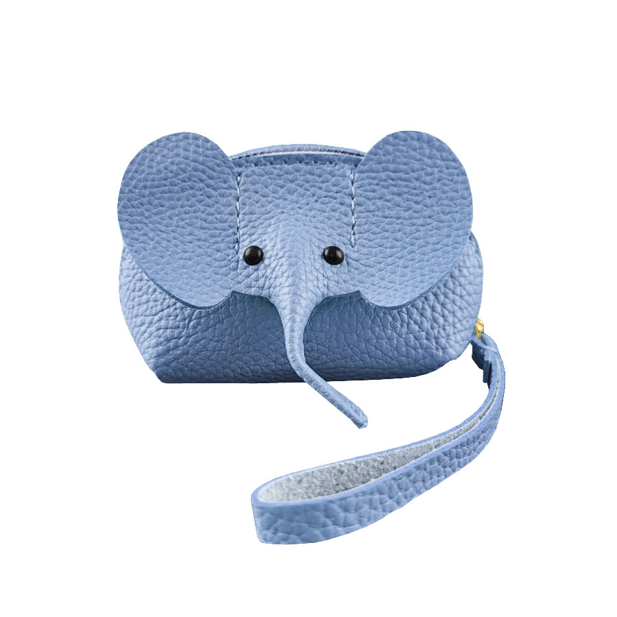 ゾウ ミニポーチ 小銭入れ コインケース 財布 コスメポーチ 小物入れ