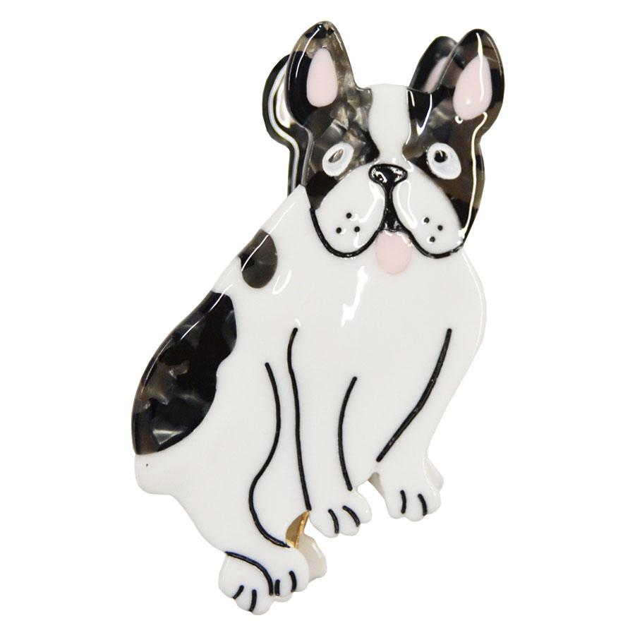 Coucou Suzette】Bulldog Hair Clip ブルドッグヘアクリップ