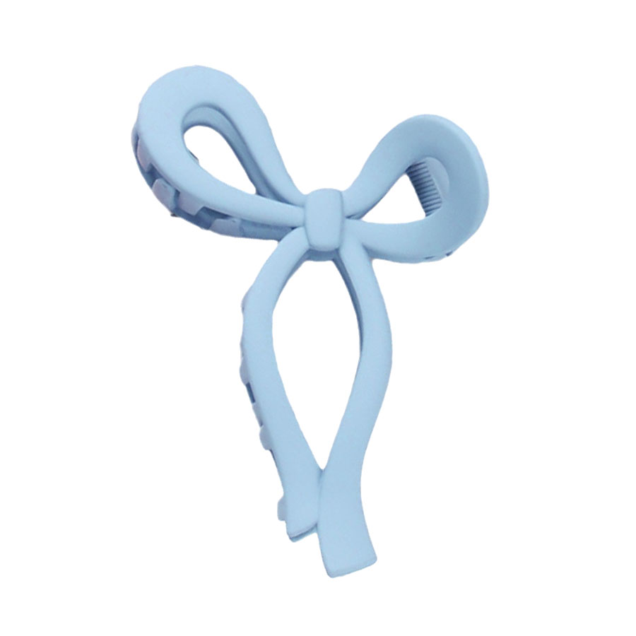 リボン バンスクリップ 垂れリボン 立体的 リボン型 マットカラー