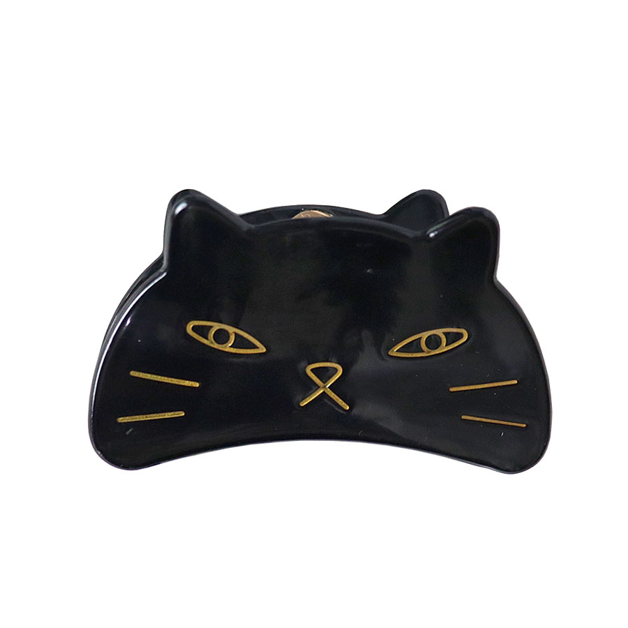 ヘアクリップ 猫 バンスクリップ ネコ ねこ キャット cat レディース