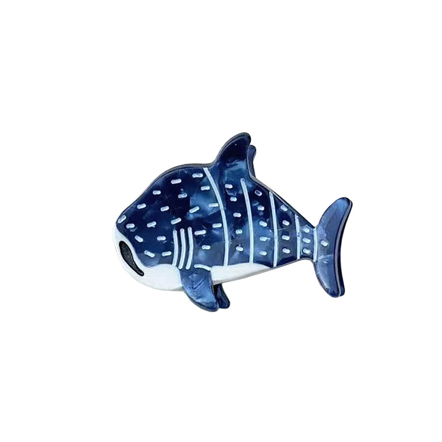 ミニクリップ ヘアクリップ シャーク サメ モチーフ 魚 海 レディース