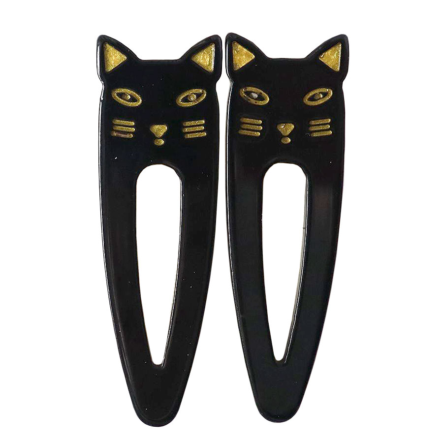 猫 ヘアクリップ くちばしクリップ 2個セット ネコ ねこ マーブル アセテート レディース ヘアアクセサリー |  | 07
