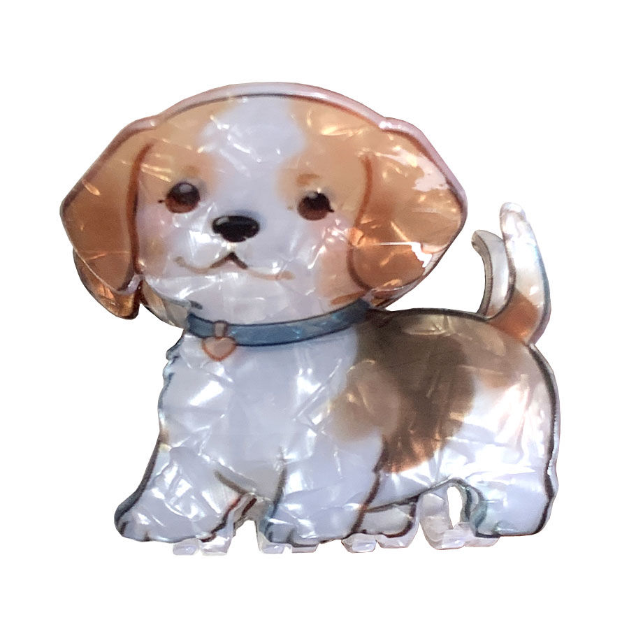 犬 ヘアクリップ かわいい 子犬 バンスクリップ レディース ヘアアクセサリー ハーフアップ 大きめ パピー ユニーク ドッグ アセテート(即納/7月中旬予約) |  | 08