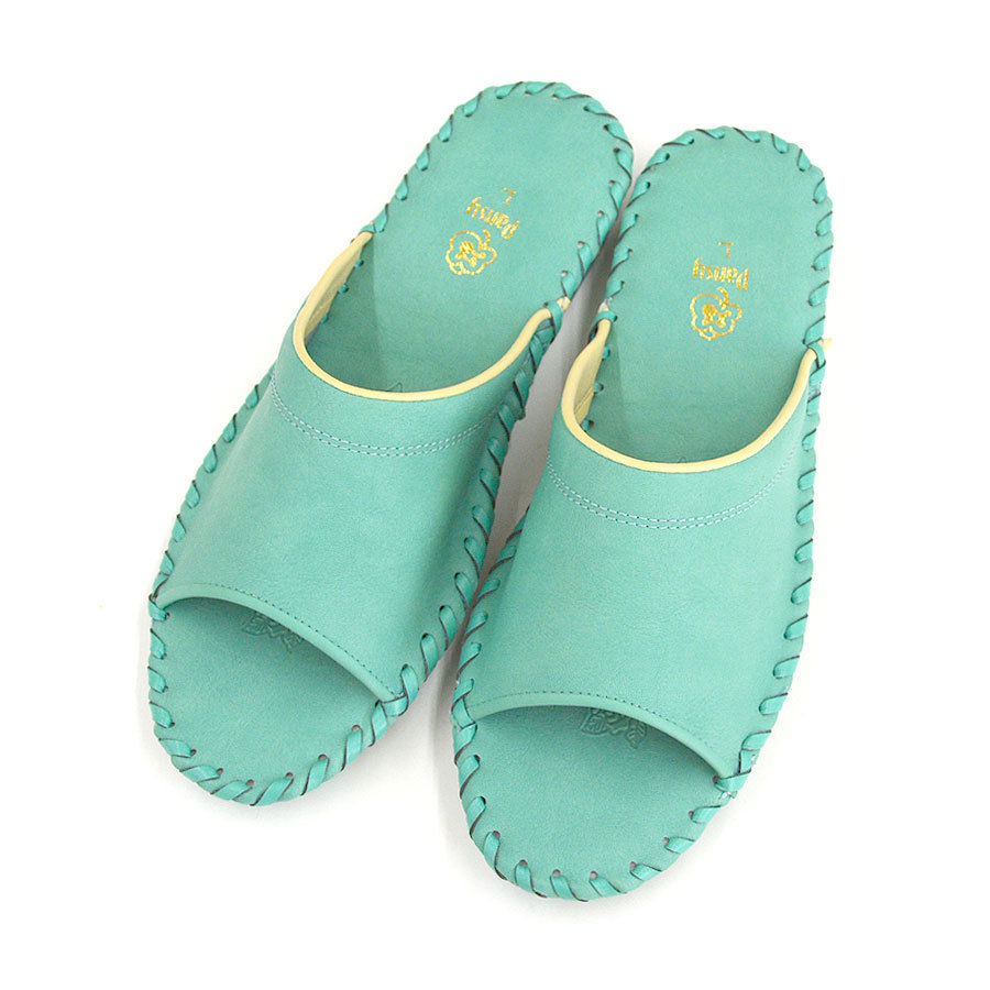 パンジー ルームシューズ Pn9374 グリーン S