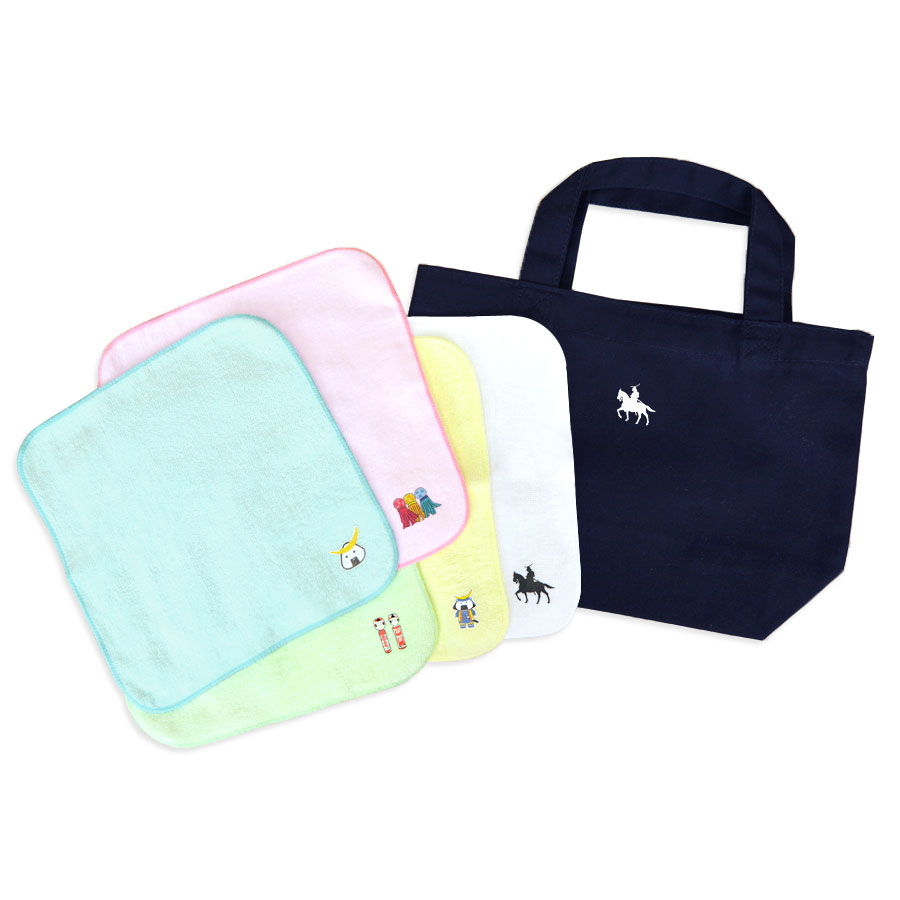 ミニタオル トートバッグ 宮城 仙台 お土産 おみやげ 6点セット