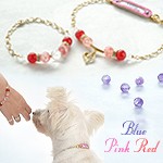 天然石の犬用アクセサリー