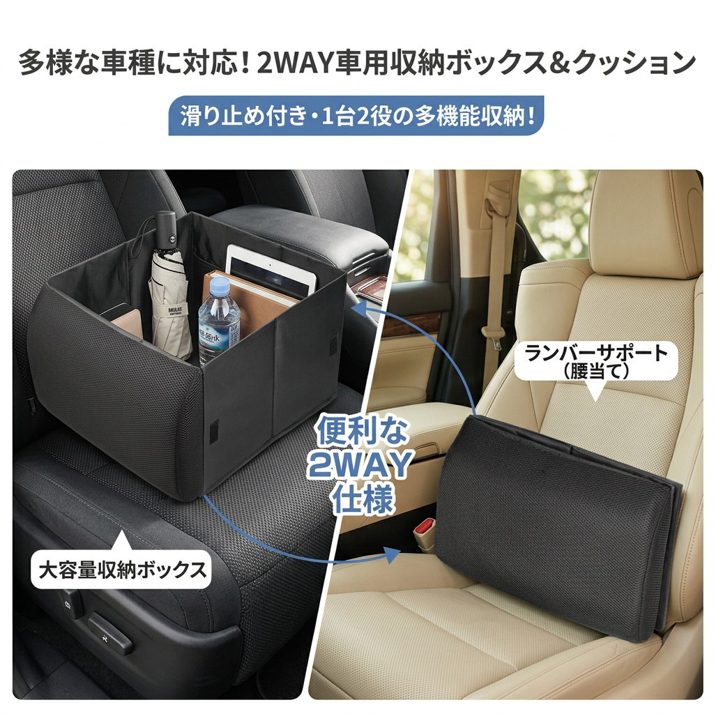 車内収納 値下げしました！ 車 収納ボックス シート 隙間収納 荷物落下防止 折りたたみ 大容量30L