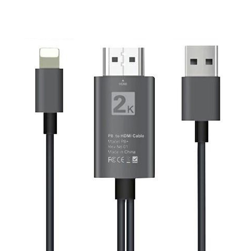 Lightning to HDMI 変換ケーブル USB Type-C to HDMI 変換ケーブル HDMI変換アダプター アンドロイド iPhone15 iPhone16 スマホ テレビ | ブランド登録なし | 01