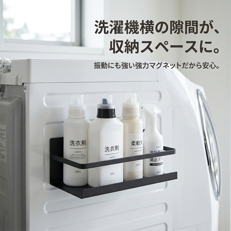 冷蔵庫上側面収納ラック強力マグネット伸縮2段フック付き白ホワイト 冷蔵庫サイドラック マグネットラック 2個セット マグネット収納 磁石