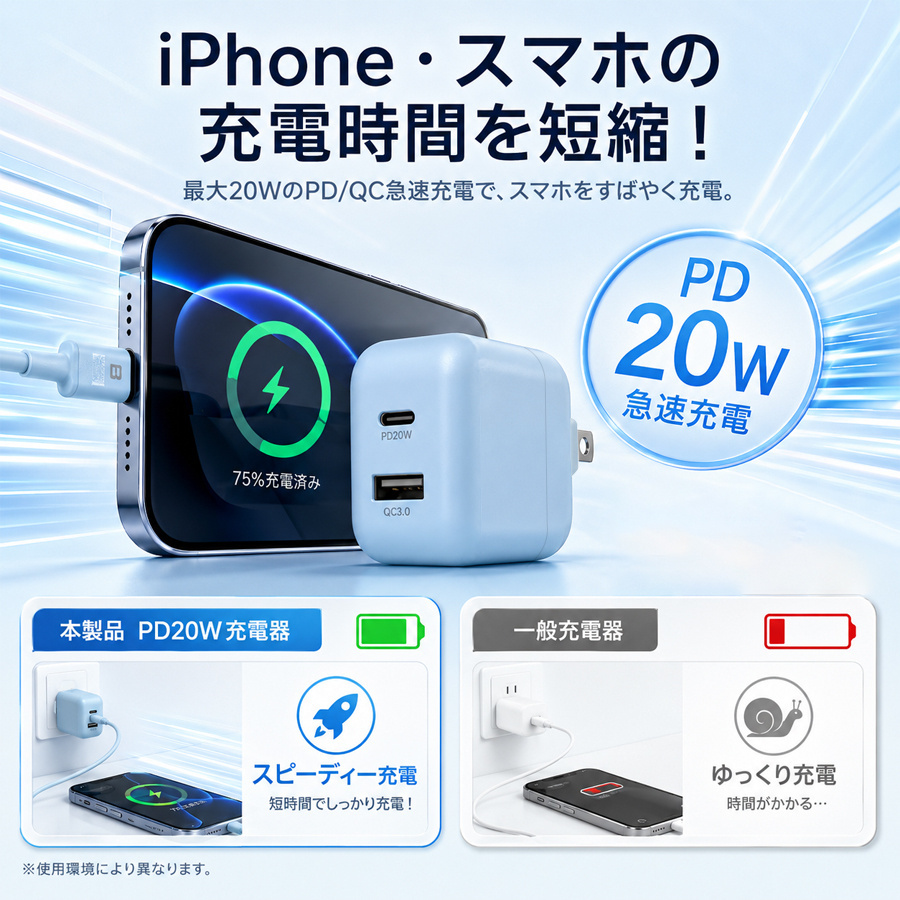 青色 折りたたみ式携帯電話 本体 充電器付き ge-12i63_1.jpg