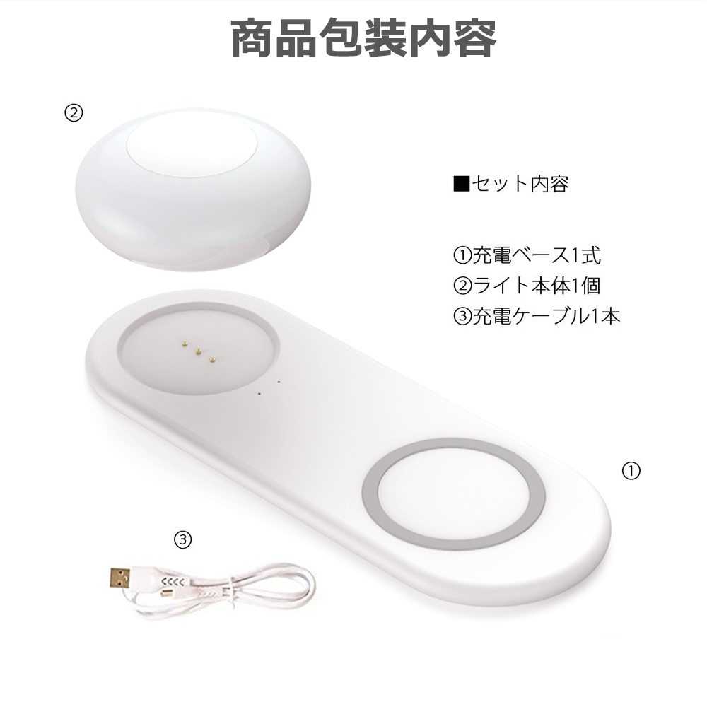 ワイヤレス充電器 ナイトライト 7.5W＆10W急速充電 過充電防止 一台二役 ベッドサイドランプ 授乳 マグネット付き 明るさ調整可 分離使用  磁気吸着 usb充電 : hom-2720 : いつも幸便(BBice公認) - 通販 - Yahoo!ショッピング