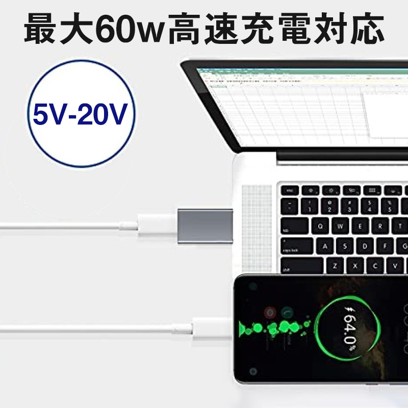 USB 3.1 to USB Type C 変換アダプタ 2個セット USB-Cオス to USB-Aメス Type C USB-A 60w 急速充電  充電/データ転送 最大10Gbps OTG対応 :tan-3516-s:いつも幸便 - 通販 - Yahoo!ショッピング