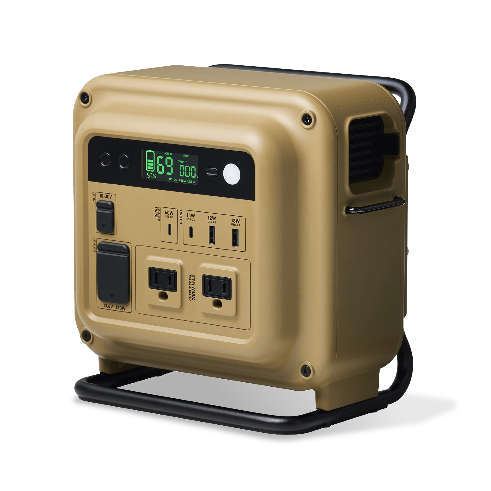 ELECOM（エレコム） ポータブル電源 防災 停電 アウトドア 712Wh AC
