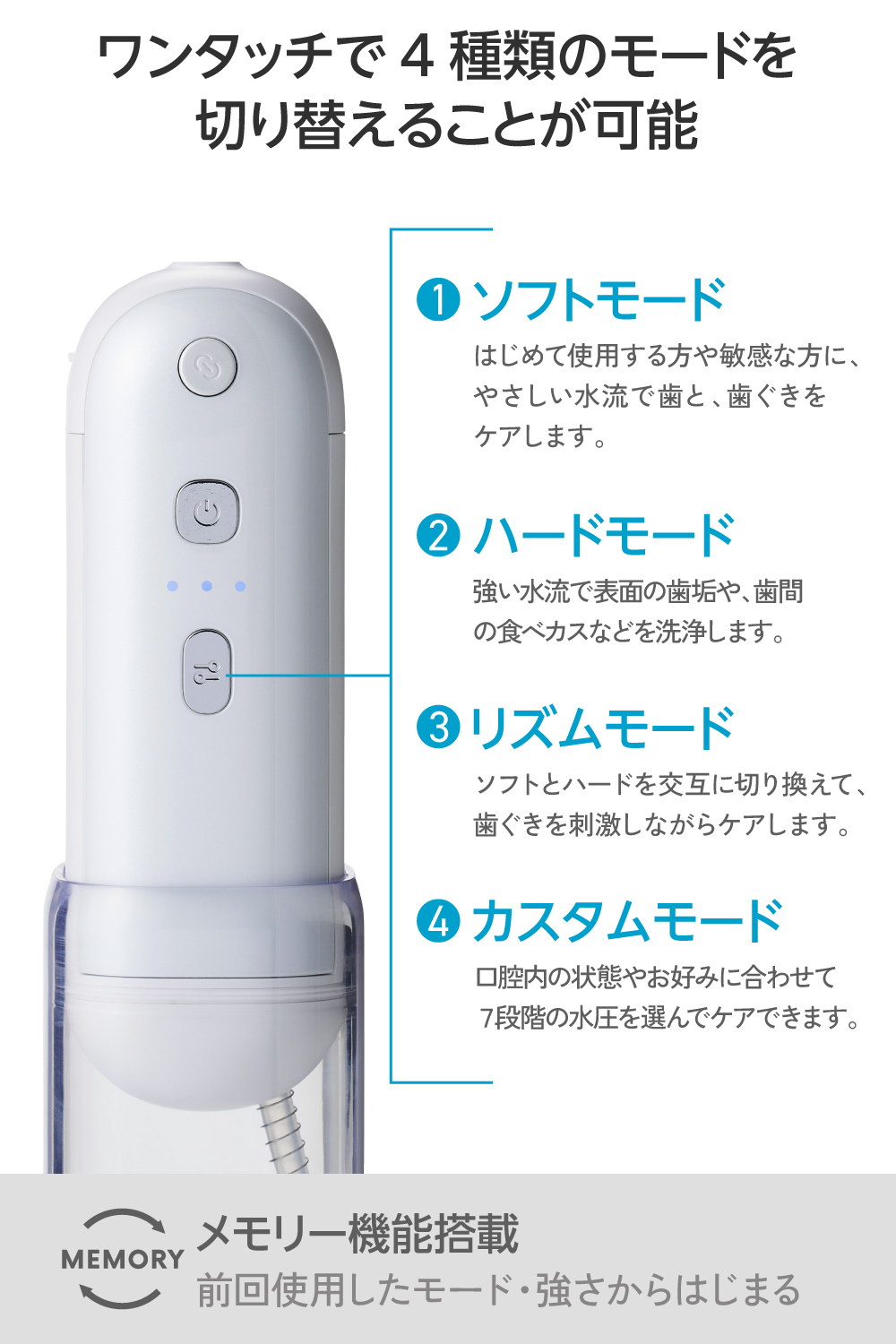 ELECOM（エレコム） ジェットウォッシャー 口腔洗浄器 デンタル