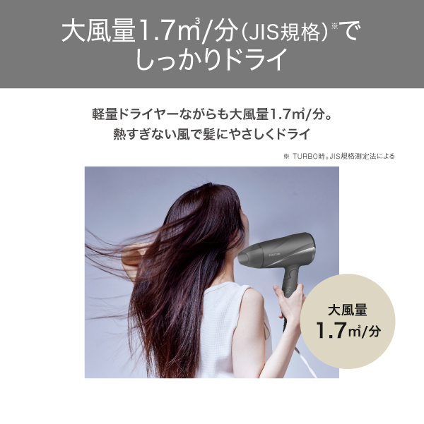 テスコム ヘアドライヤー 大風量 軽量 マイナスイオン