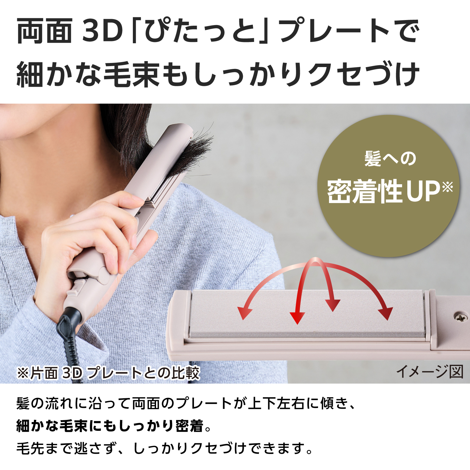 テスコム（TESCOM） 【新製品】 ヘアアイロン ミニ ストレート 前髪