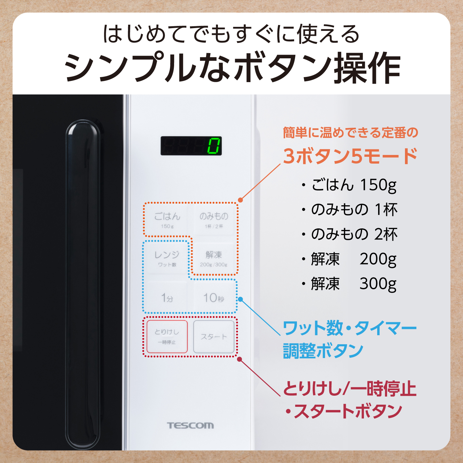 【新品・未使用】TESCOM テスコム 単機能電子レンジ 17L Amazon | テスコム 電子レンジ 17L ターンテーブル コンパクト