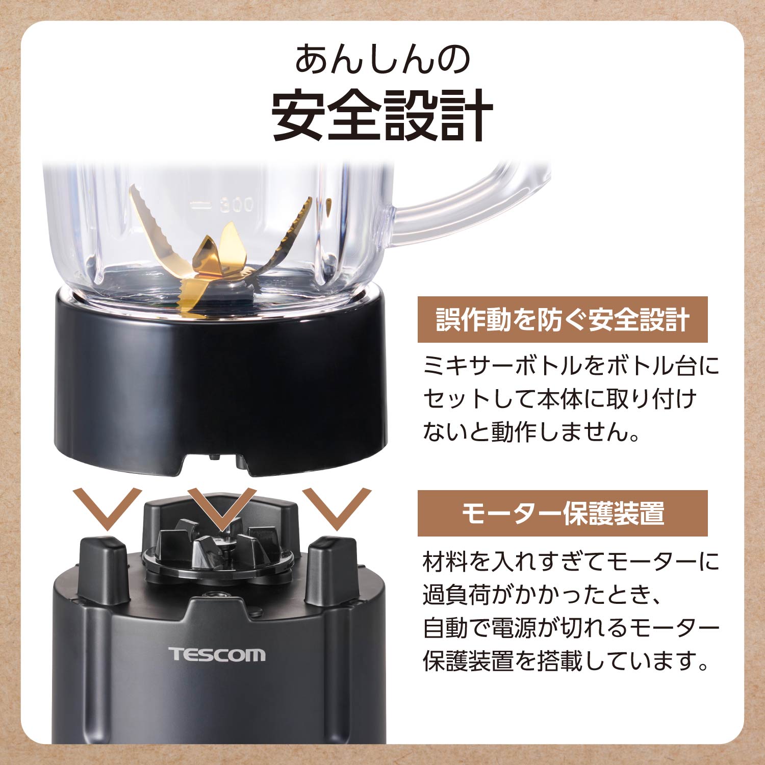【新品未使用未開封】TESCOM 真空ジュースミキサー テスコム 真空 ジュース ミキサー フードプロセッサー