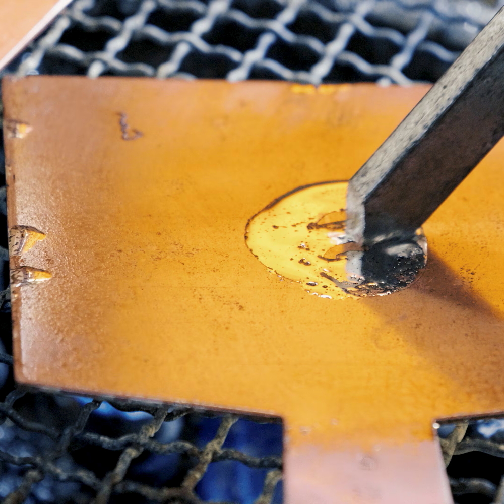 おろし金 銅製 おろし器 大根おろし器 五号 両面 江戸幸のお弟子さん