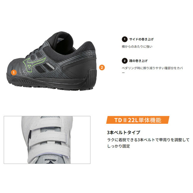 ミズノ mizuno 安全靴 ALMIGHTY TD2 22L F1GA2318 NISMO 