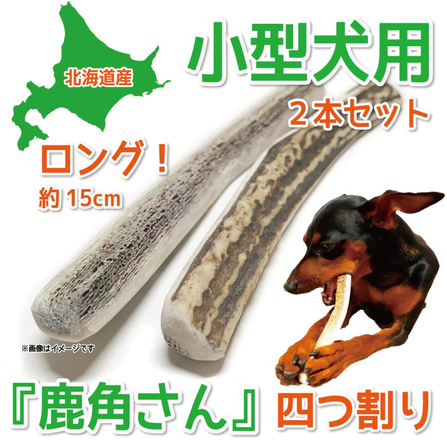 超大型犬用 蝦夷鹿の角 『鹿角さん』 半割り 約25cm 1本 天然 無添加