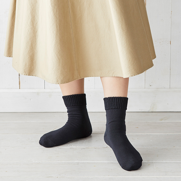 足裏全面ツルツルソックス 婦人用 あったか 靴下 暖か 保湿 かかとケア かかと ひび割れ 乾燥対策 潤い 日本製｜tf-fukuya｜07
