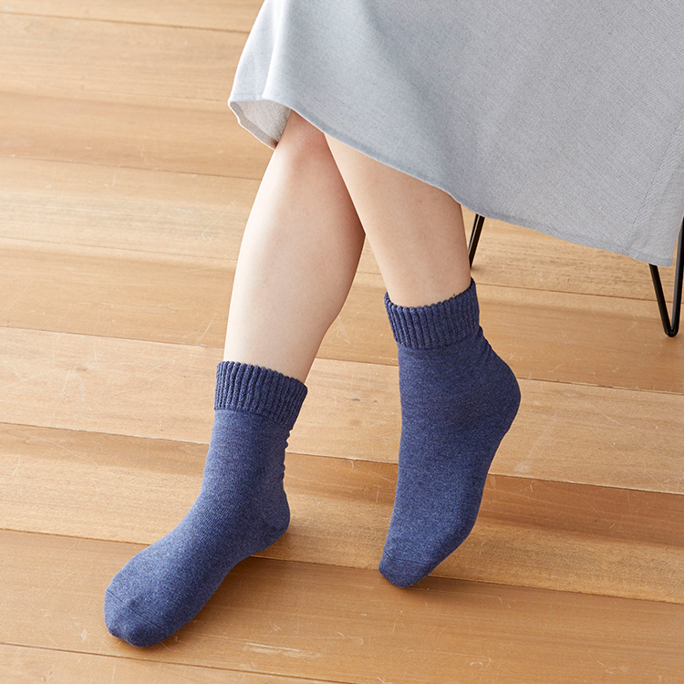 足裏全面ツルツルソックス 婦人用 あったか 靴下 暖か 保湿 かかとケア かかと ひび割れ 乾燥対策 潤い 日本製｜tf-fukuya｜06